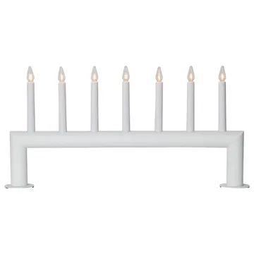Candelabro de Adviento Circum bajo 29 cm - blanco - Star Trading