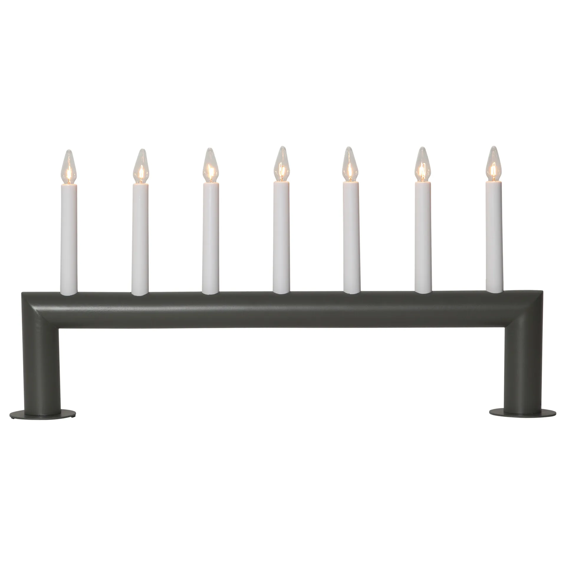 Candelabro de Adviento Circum bajo 29 cm, gris oscuro Star Trading