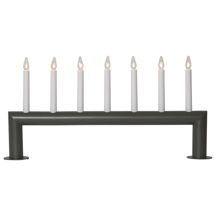 Candelabro de Adviento Circum bajo 29 cm - gris oscuro - Star Trading