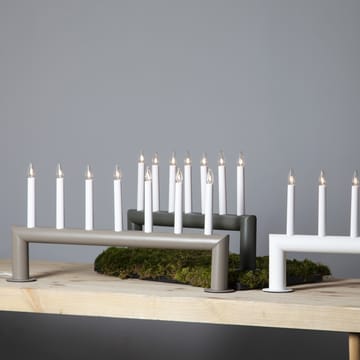 Candelabro de Adviento Circum bajo 29 cm - gris oscuro - Star Trading