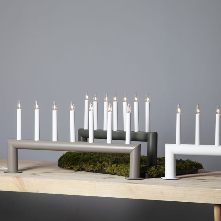 Candelabro de Adviento Circum bajo 29 cm, gris oscuro Star Trading