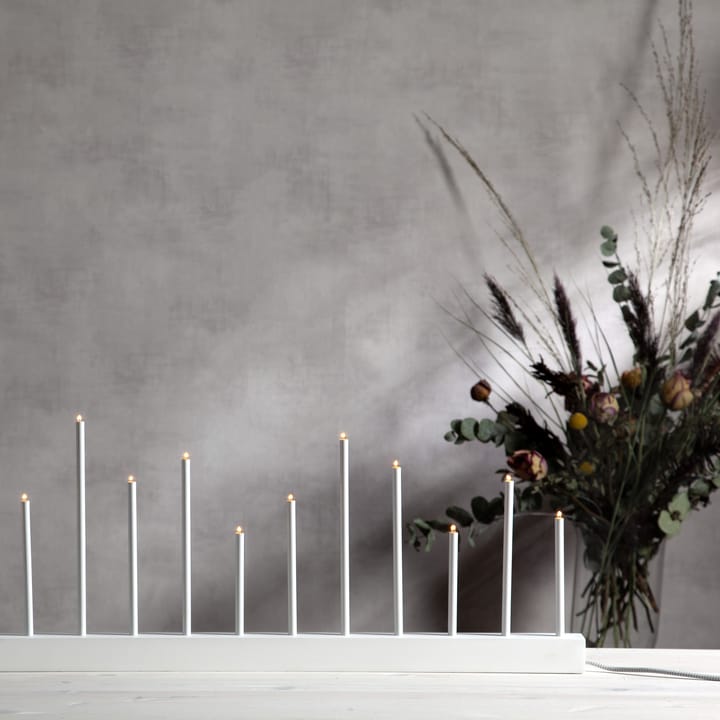 Candelabro de Adviento Echo, blanco Star Trading