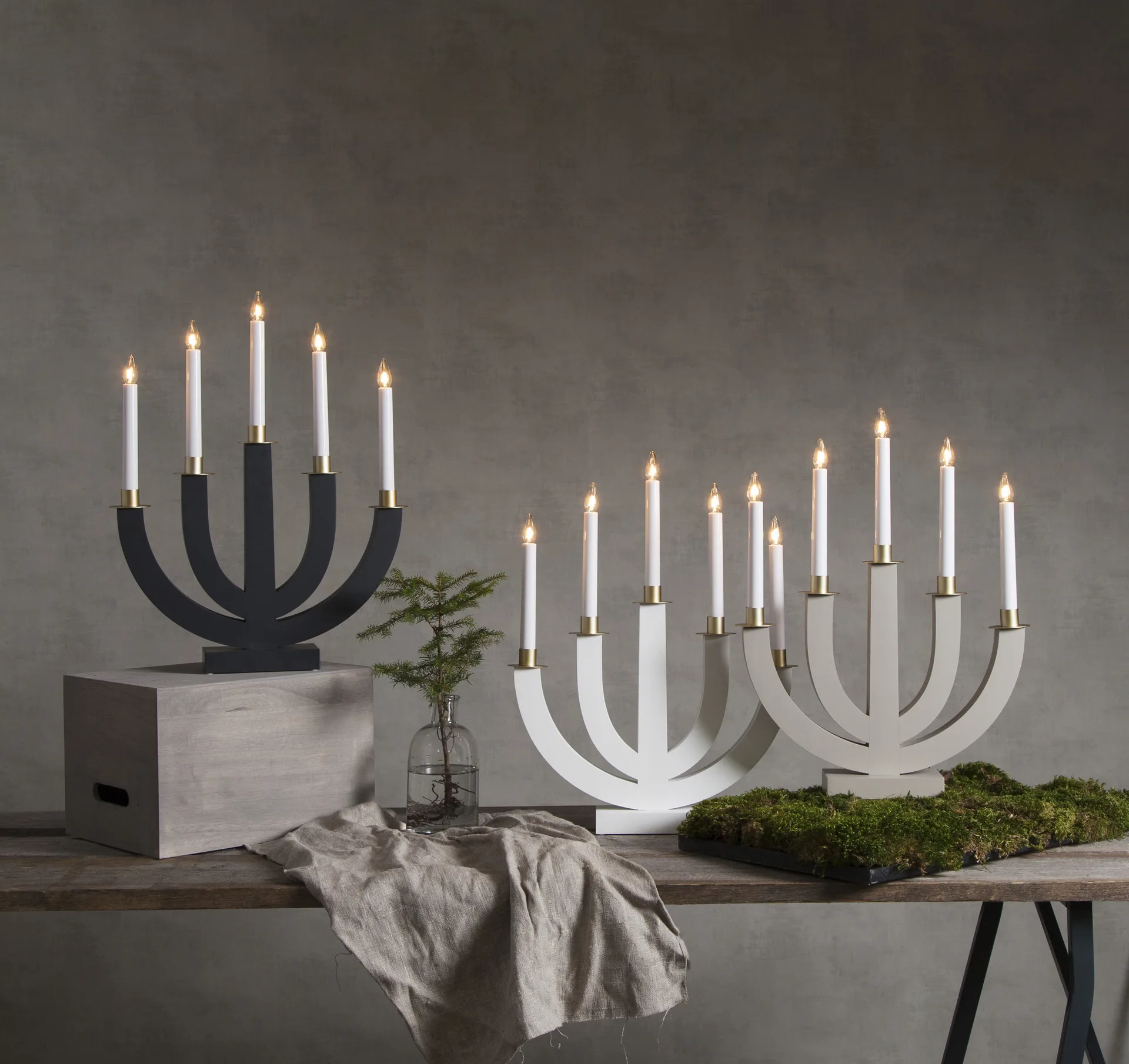 Candelabro de adviento Eli, Beige Star Trading