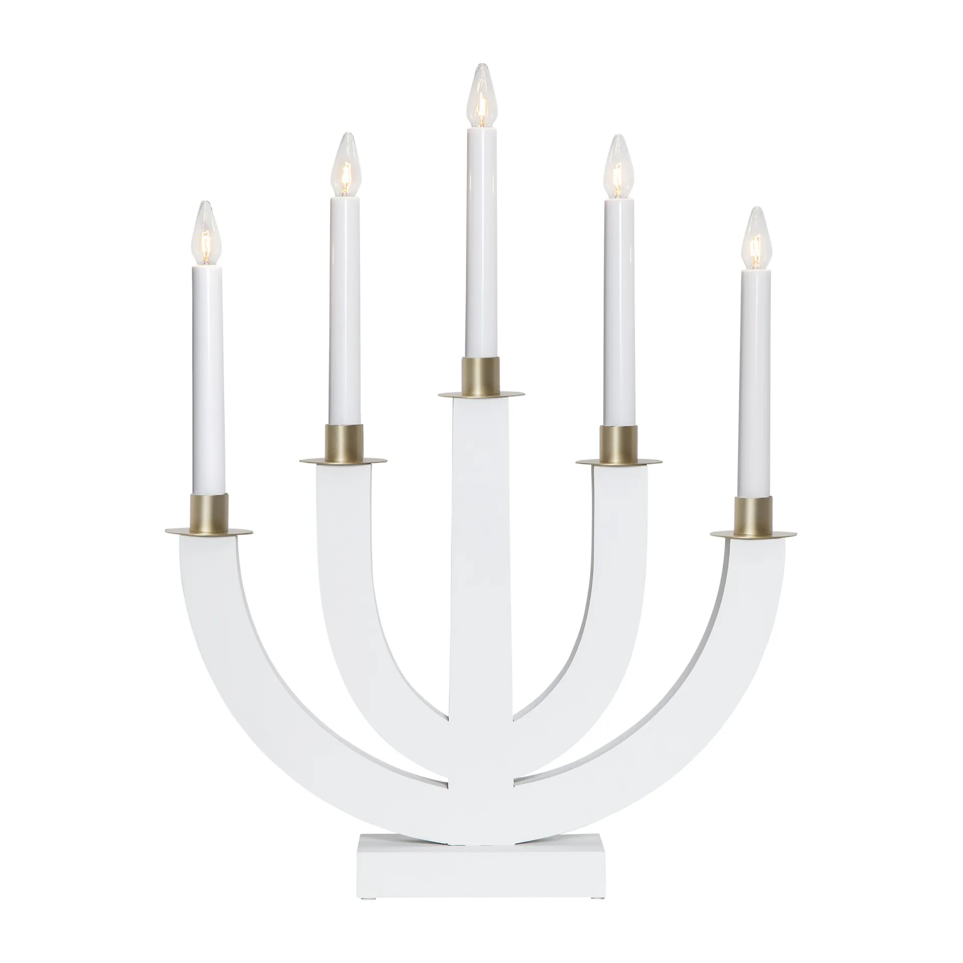 Candelabro de adviento Eli, blanco Star Trading