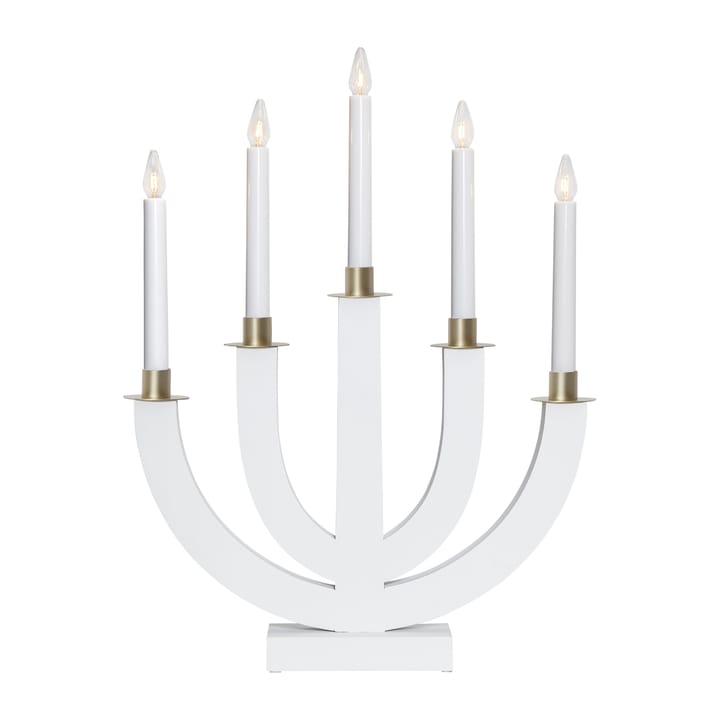 Candelabro de adviento Eli - blanco - Star Trading