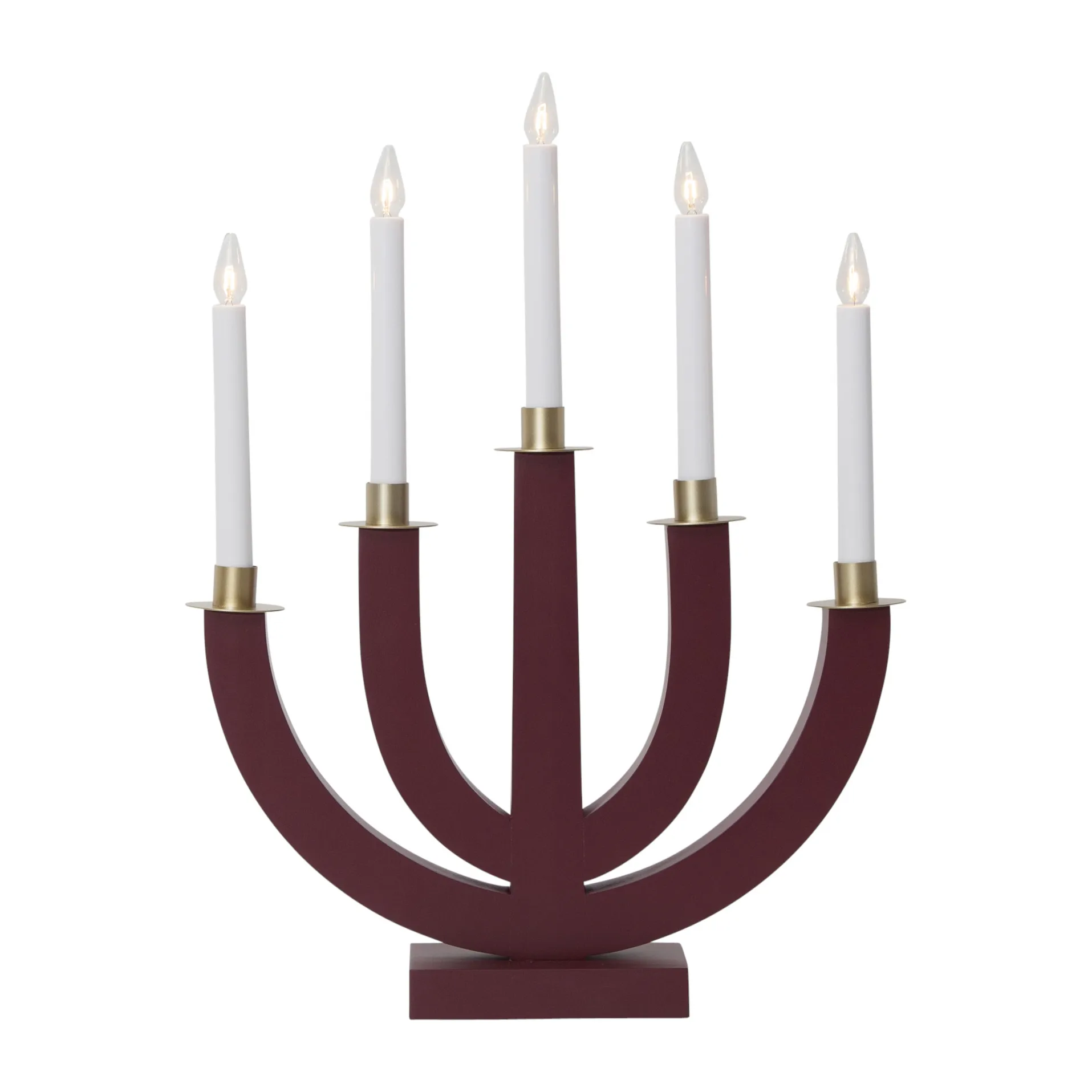 Candelabro de adviento Eli, rojo Star Trading