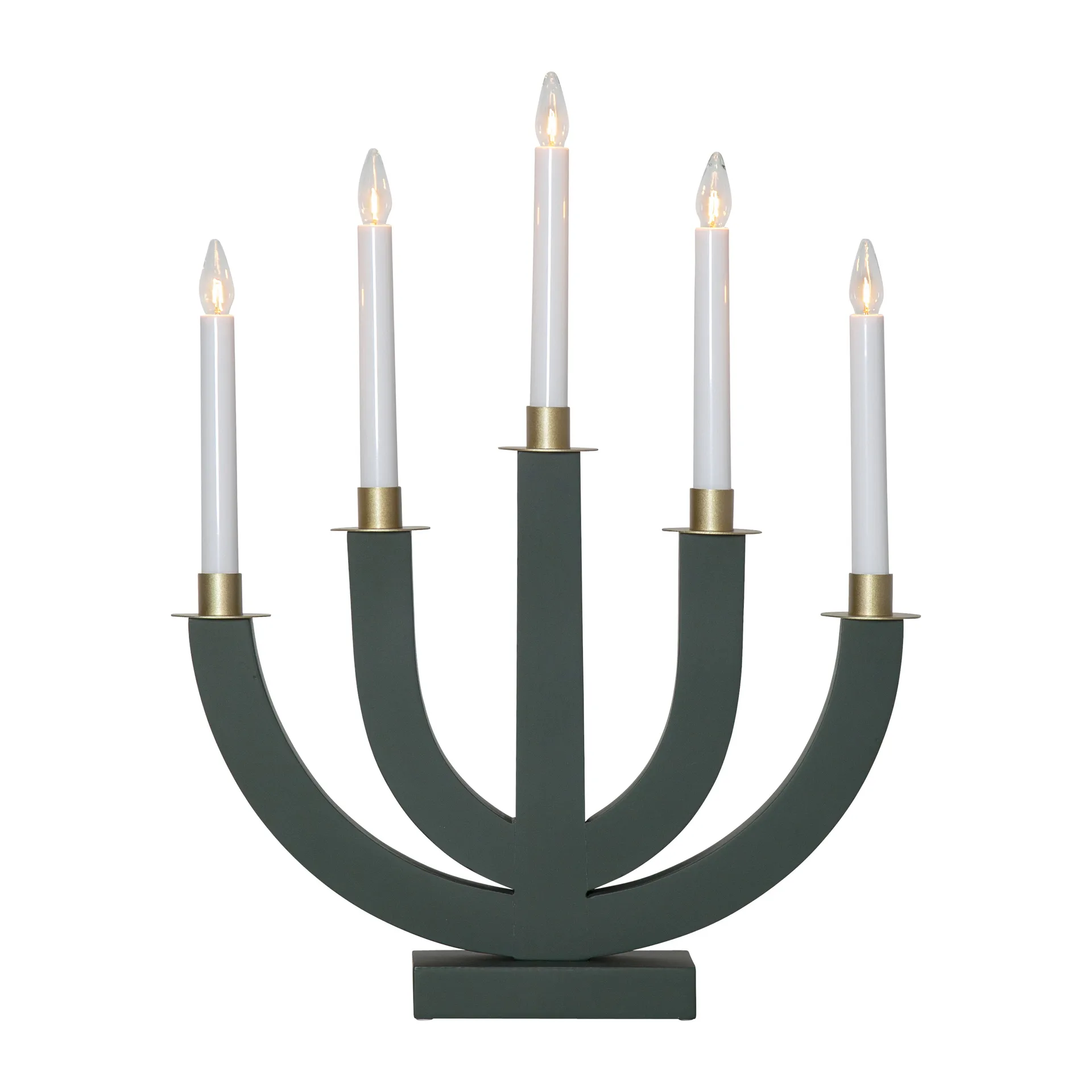 Candelabro de adviento Eli, verde Star Trading