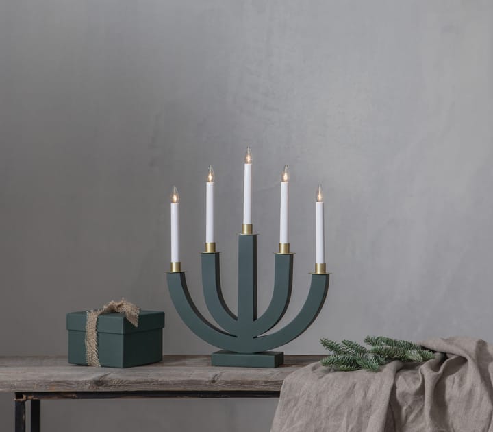 Candelabro de adviento Eli, verde Star Trading