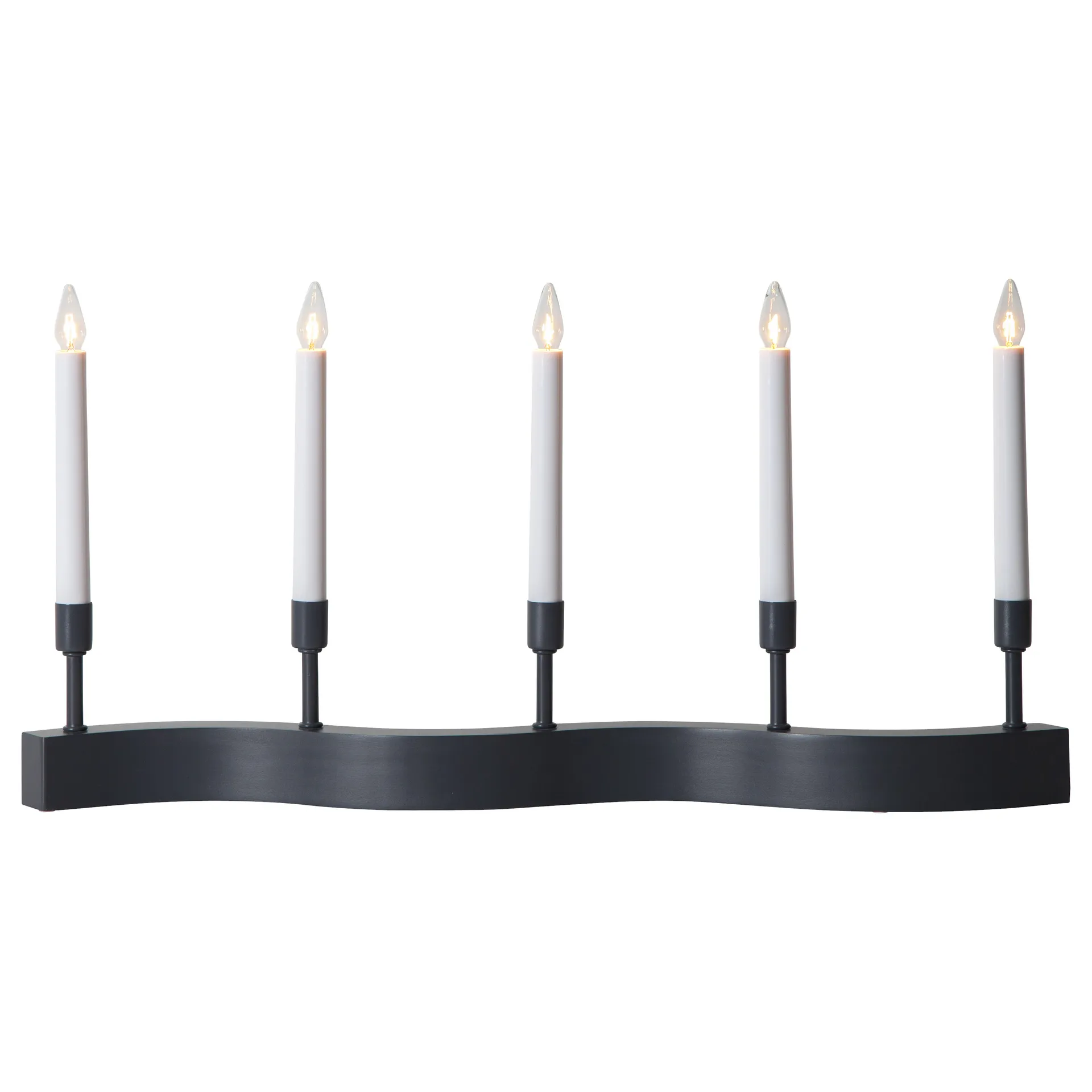 Candelabro de Adviento Flow, gris Star Trading