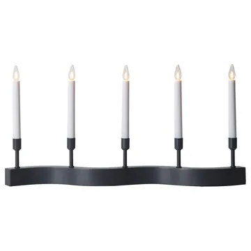 Candelabro de Adviento Flow - gris - Star Trading