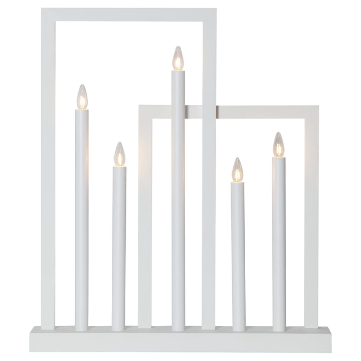 Candelabro de Adviento Frame - blanco - Star Trading