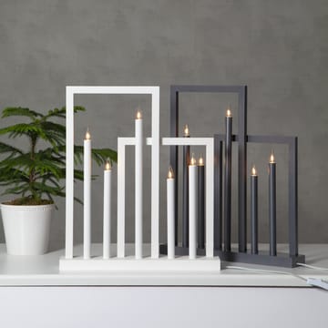 Candelabro de Adviento Frame - blanco - Star Trading