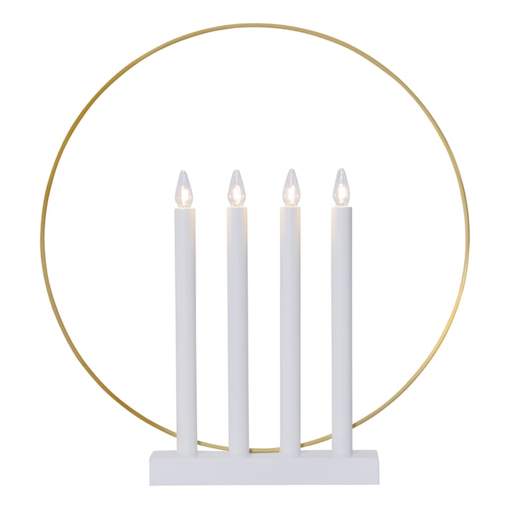 Candelabro de Adviento Glory - blanco - Star Trading