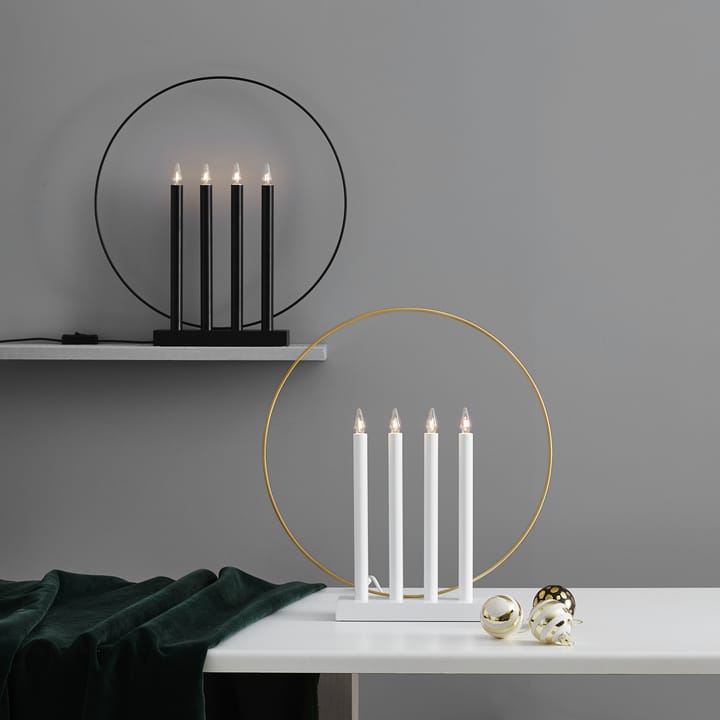 Candelabro de Adviento Glory - blanco - Star Trading