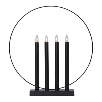 Candelabro de Adviento Glory - negro - Star Trading