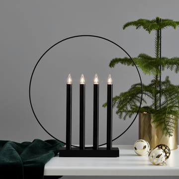 Candelabro de Adviento Glory - negro - Star Trading