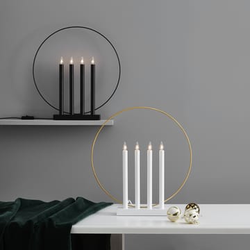 Candelabro de Adviento Glory - negro - Star Trading