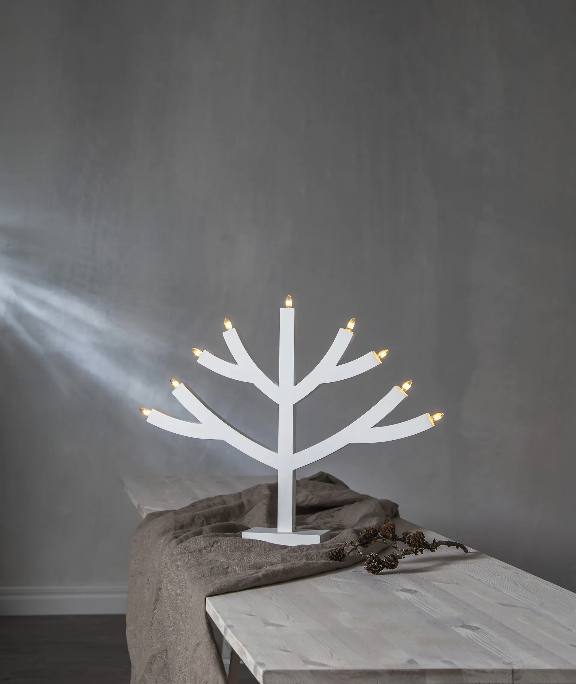 Candelabro de adviento Grene, blanco Star Trading