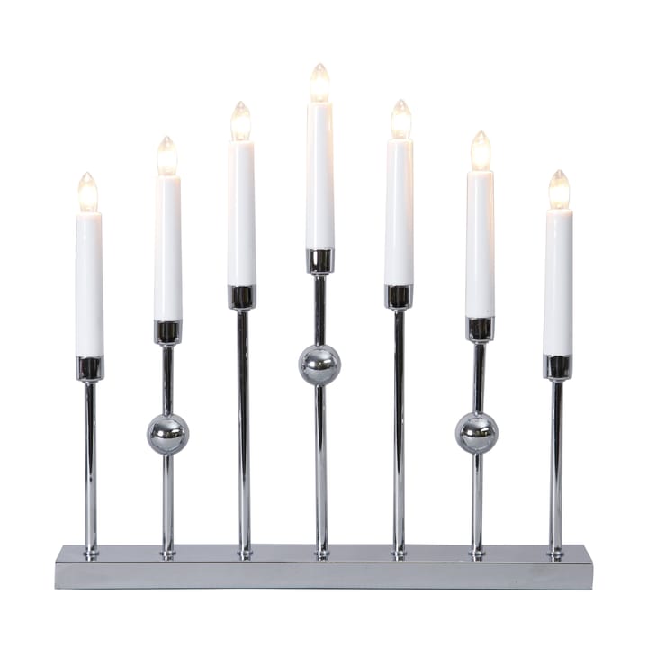 Candelabro de Adviento Gustavo - cromo - Star Trading