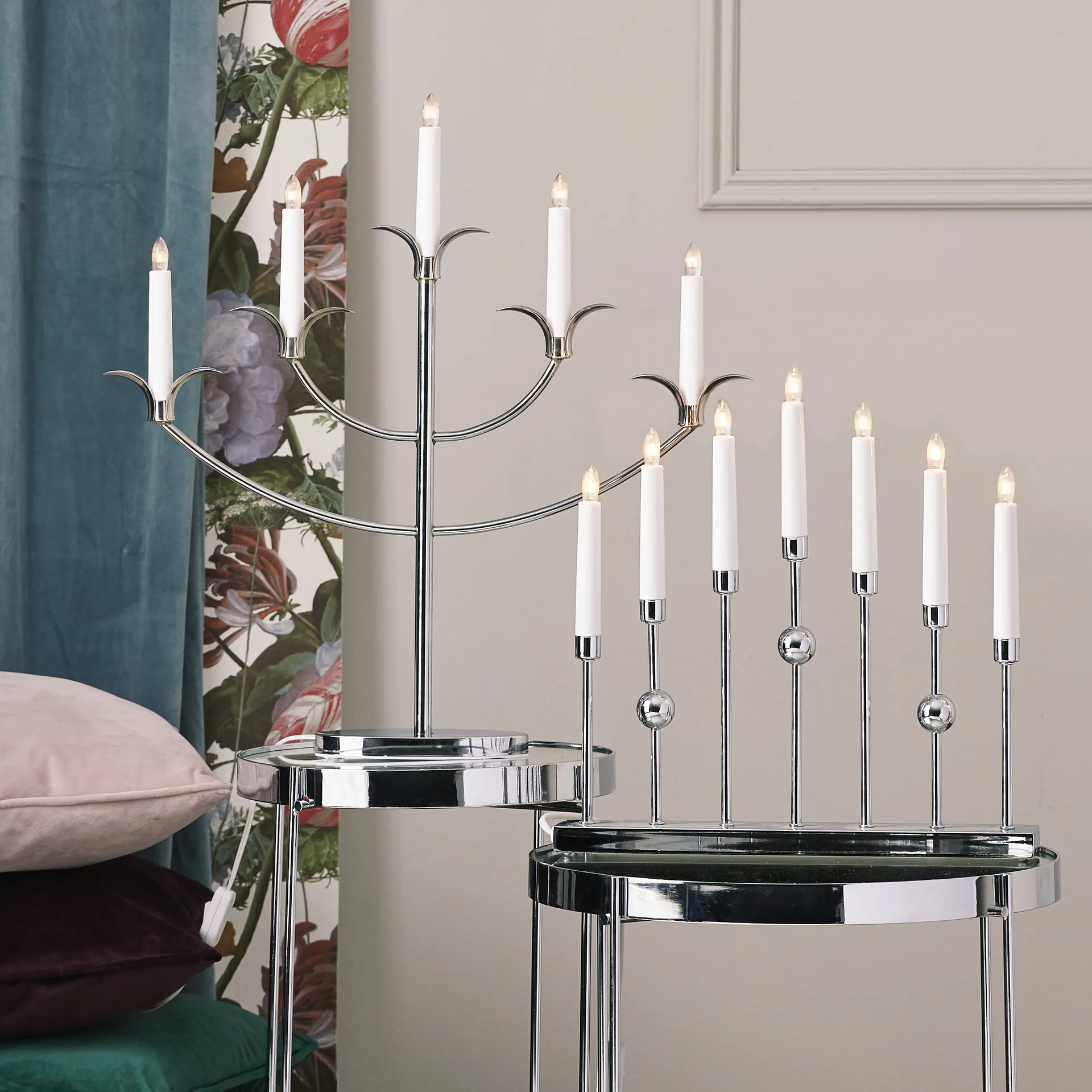 Candelabro de Adviento Gustavo, cromo Star Trading