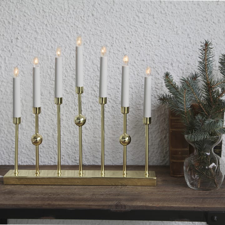 Candelabro de Adviento Gustavo, latón Star Trading