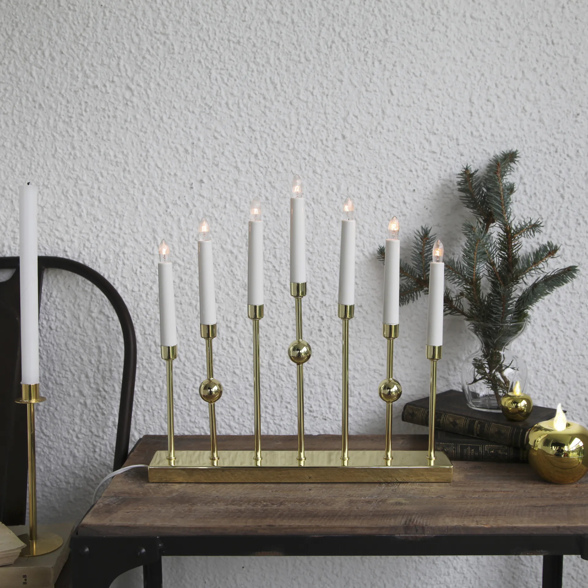 Candelabro de Adviento Gustavo, Latón Star Trading