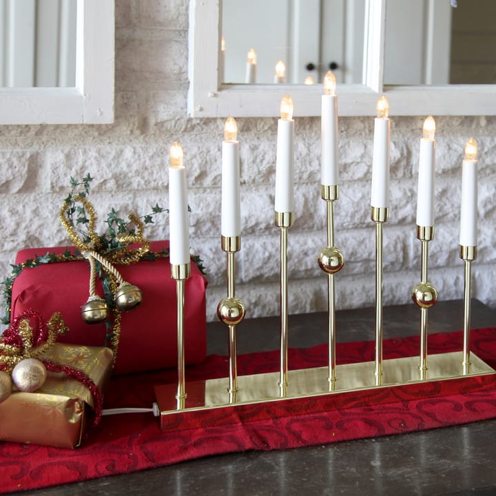 Candelabro de Adviento Gustavo, latón Star Trading