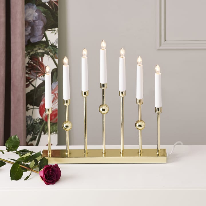 Candelabro de Adviento Gustavo, latón Star Trading