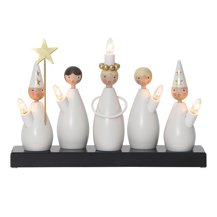 Candelabro de Adviento Luciakör, blanco Star Trading