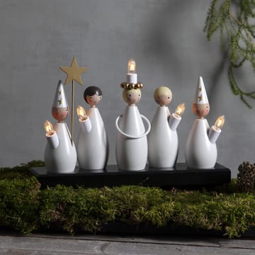 Candelabro de Adviento Luciakör - blanco - Star Trading