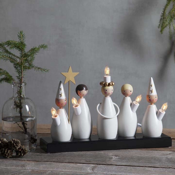 Candelabro de Adviento Luciakör, blanco Star Trading