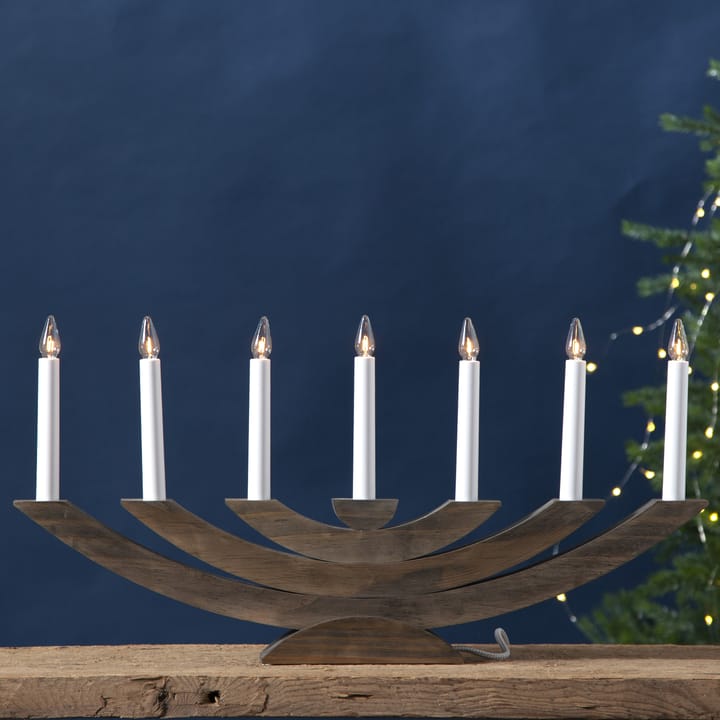 Candelabro de Adviento Navida, marrón Star Trading