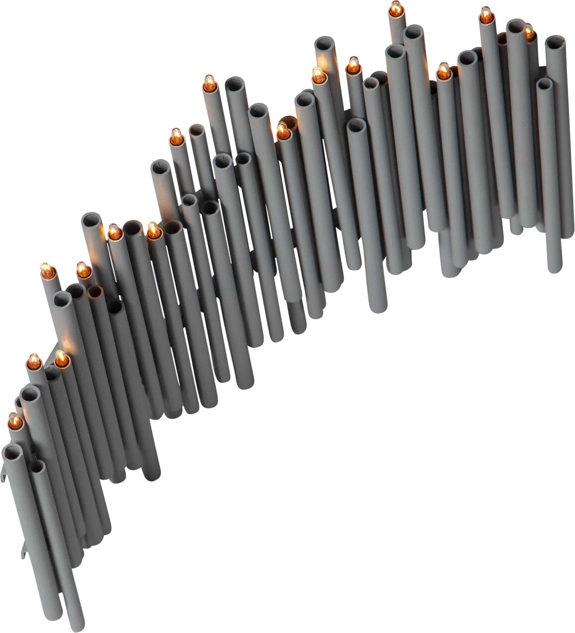 Candelabro de Adviento Note 25x35 cm, gris Star Trading