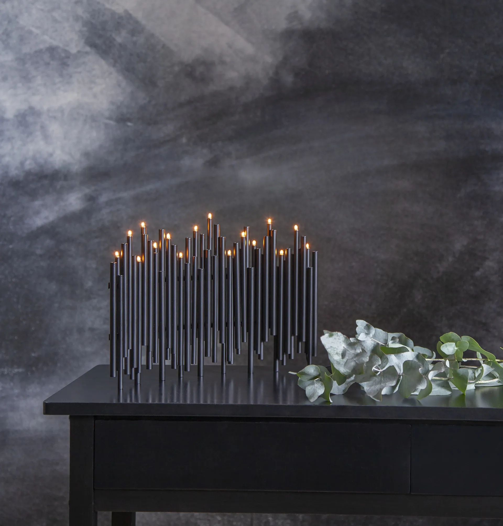 Candelabro de Adviento Note 25x35 cm, negro Star Trading