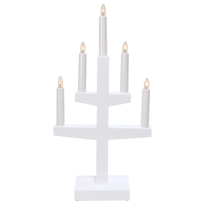 Candelabro de Adviento Trapp 46 cm - blanco - Star Trading