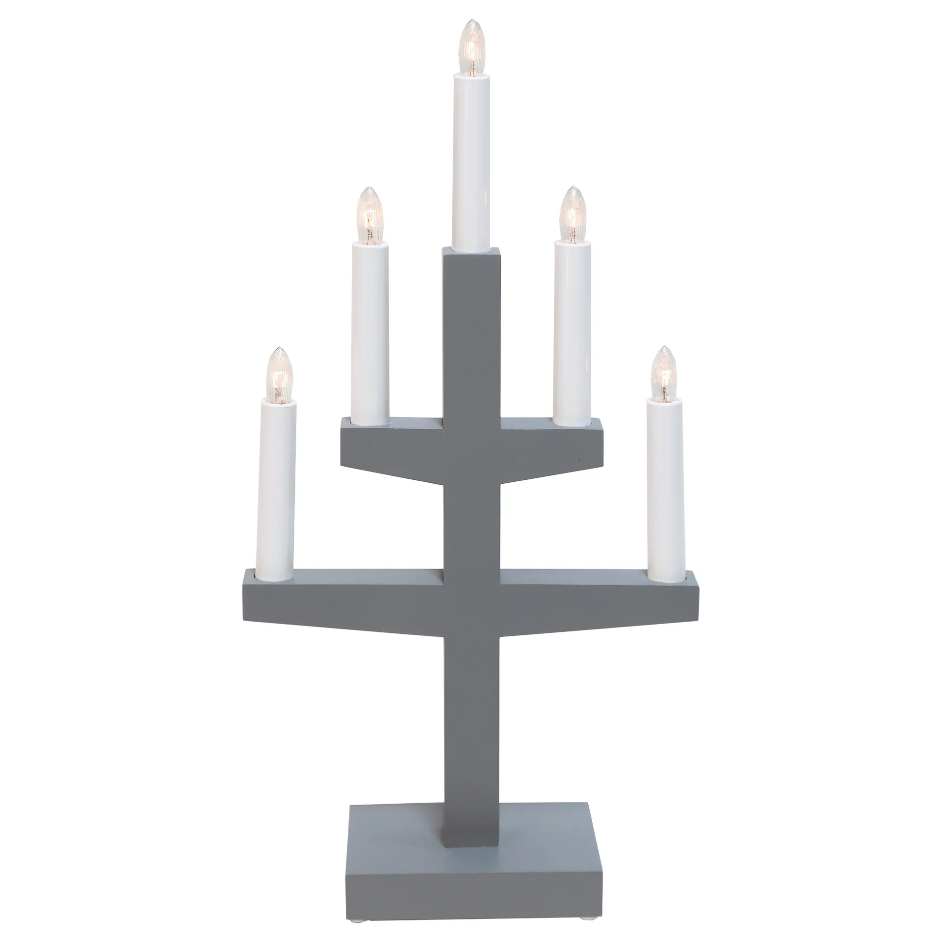 Candelabro de Adviento Trapp 46 cm, gris Star Trading