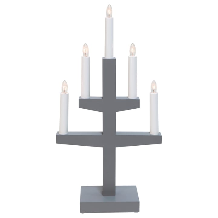 Candelabro de Adviento Trapp 46 cm - gris - Star Trading