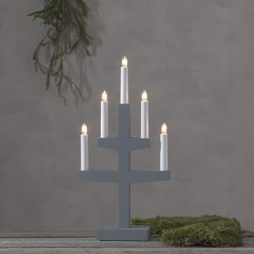 Candelabro de Adviento Trapp 46 cm - gris - Star Trading