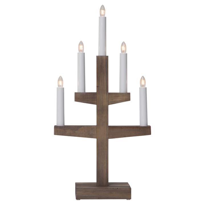 Candelabro de Adviento Trapp 46 cm - marrón - Star Trading