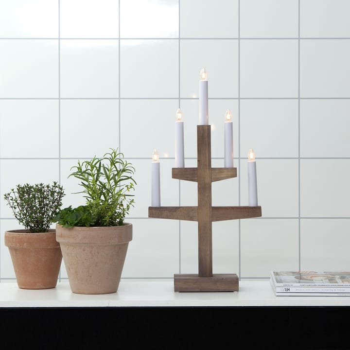 Candelabro de Adviento Trapp 46 cm, marrón Star Trading