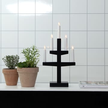 Candelabro de Adviento Trapp 46 cm - negro - Star Trading