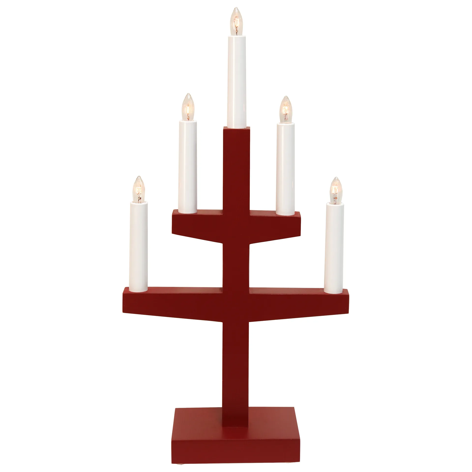 Candelabro de Adviento Trapp 46 cm, rojo Star Trading