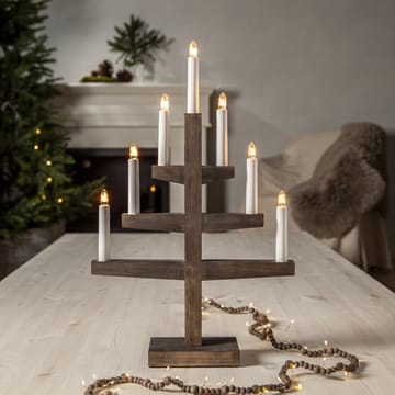Candelabro de adviento Trapp 54 cm - Marrón - Star Trading