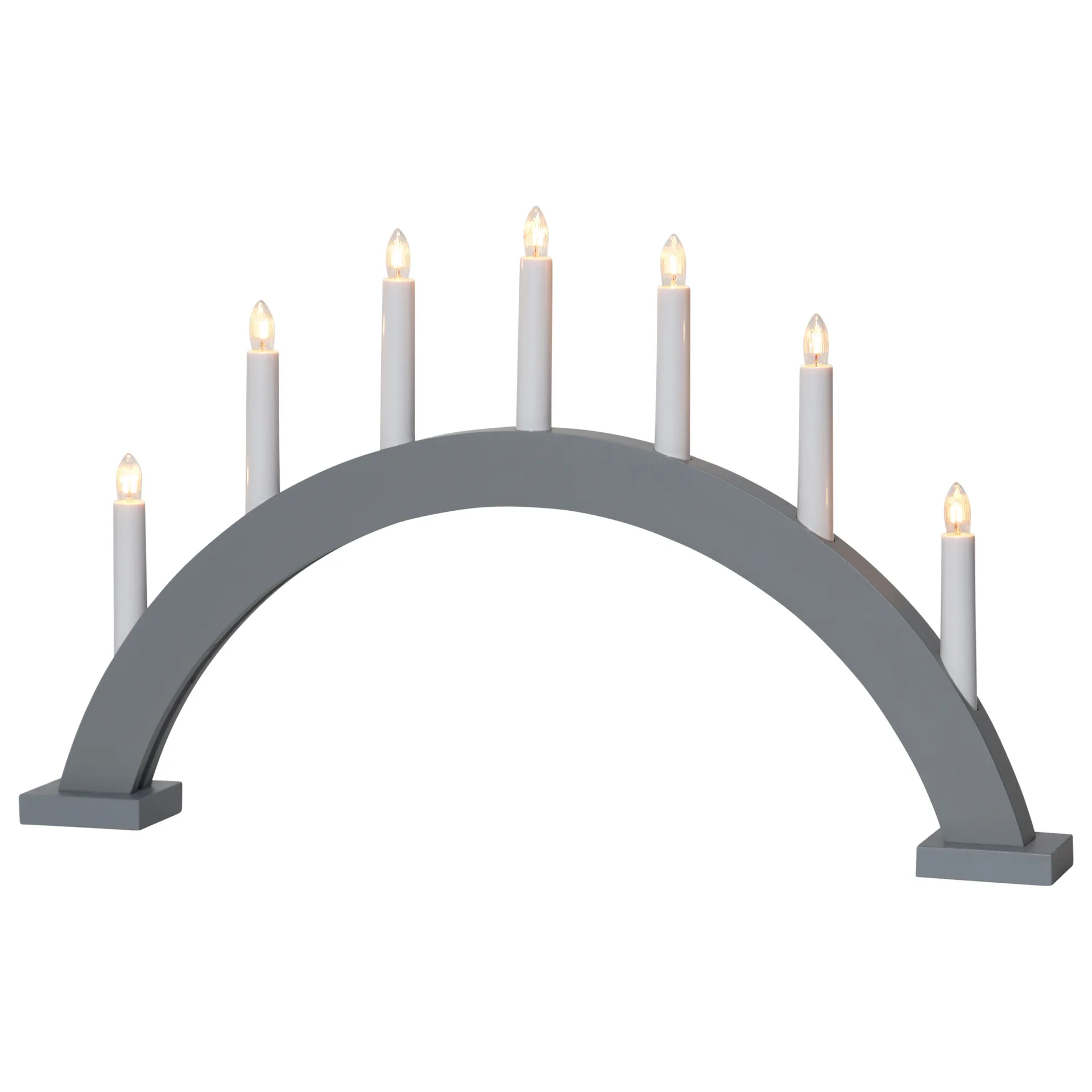 Candelabro de Adviento Trapp arco, gris Star Trading