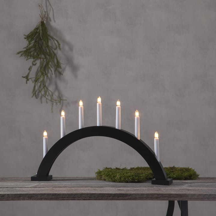 Candelabro de Adviento Trapp arco - negro - Star Trading