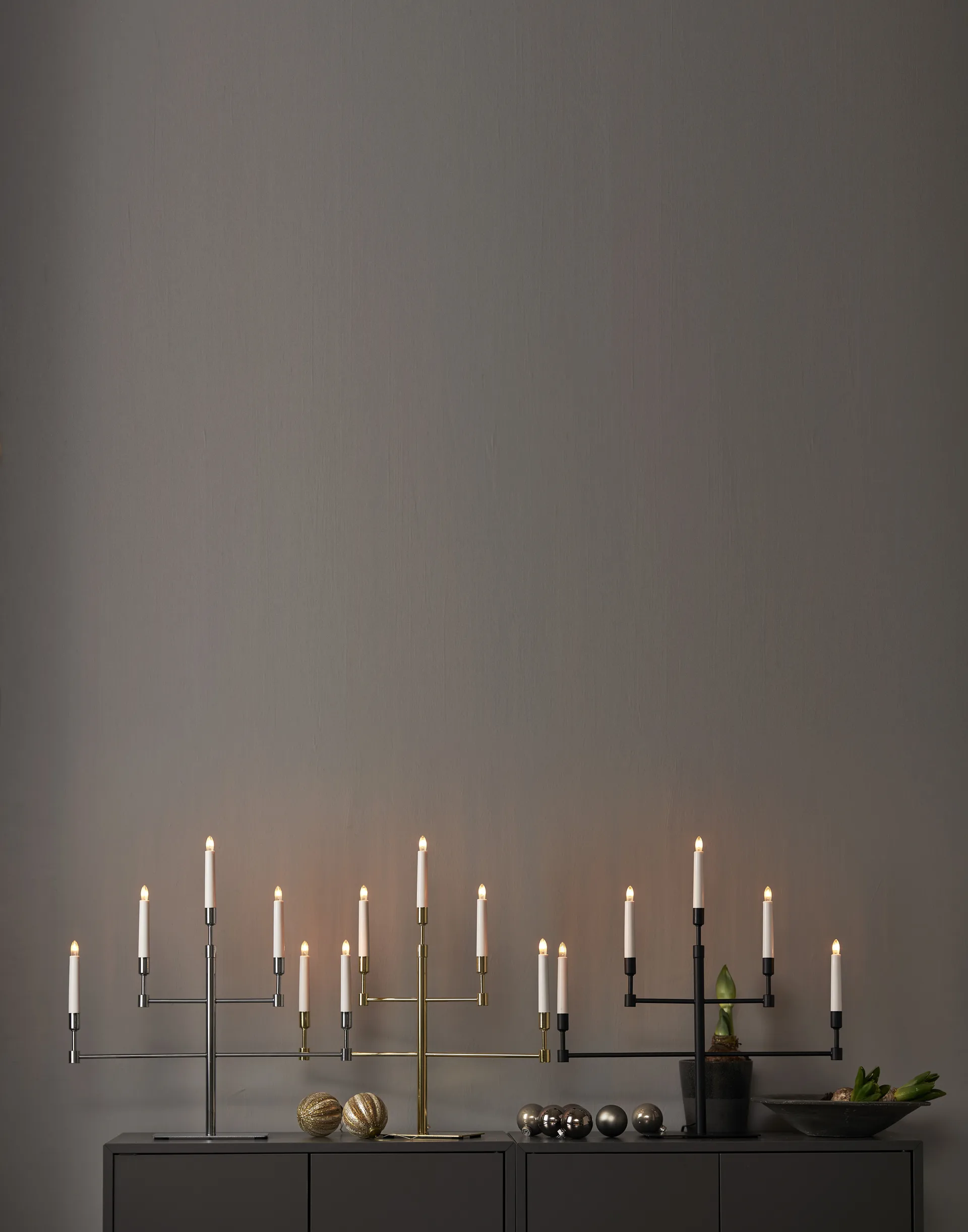 Candelabro de Adviento Vide, Latón Star Trading