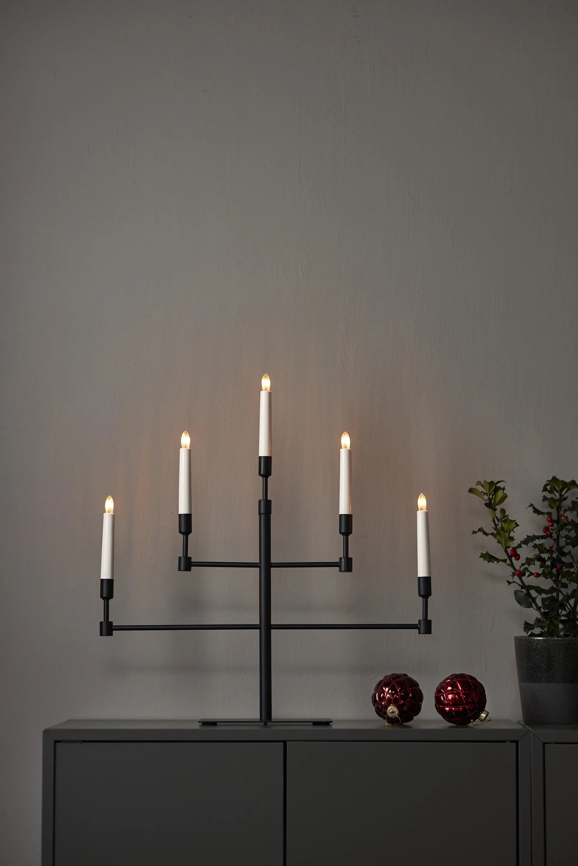 Candelabro de Adviento Vide, Negro Star Trading