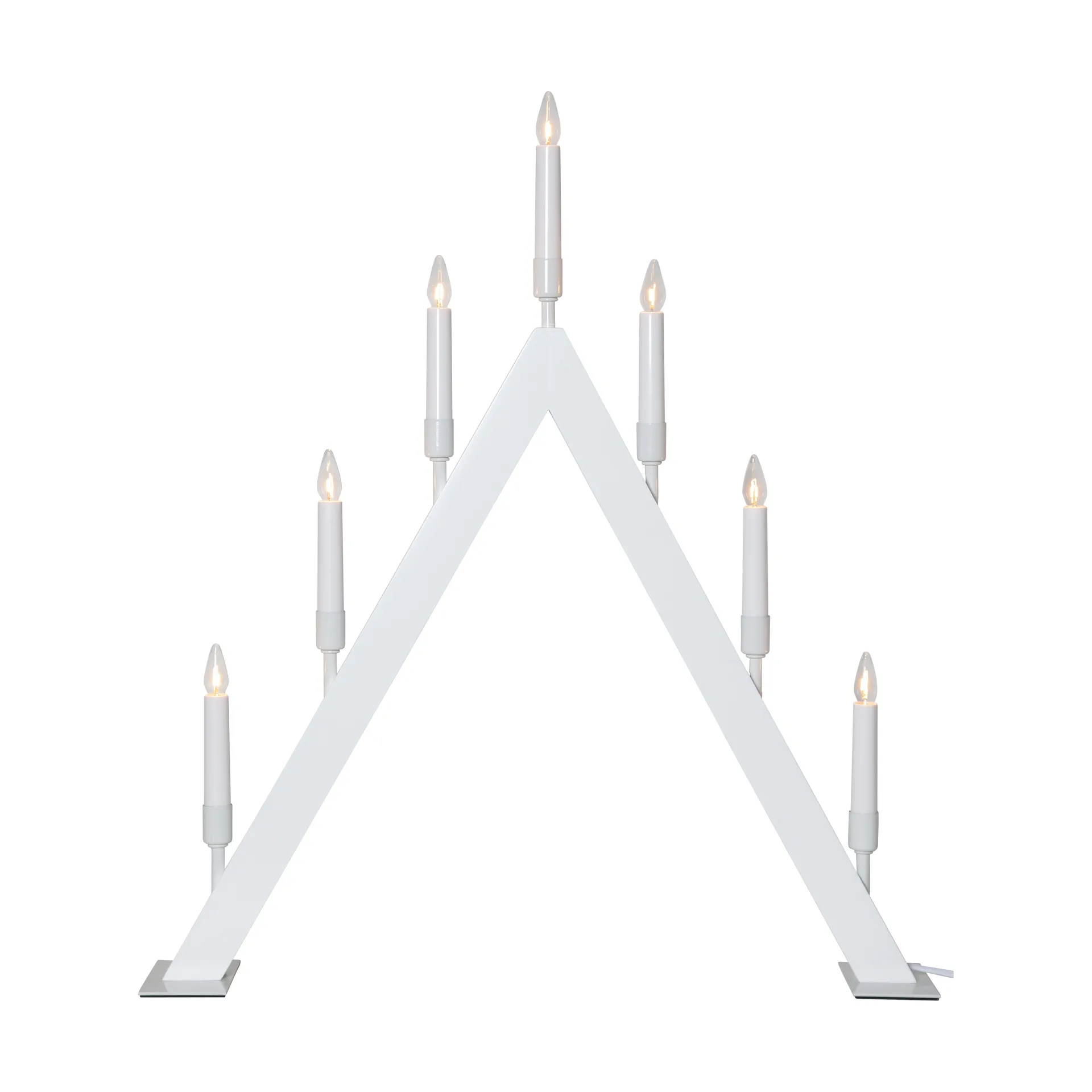 Candelabro de Adviento Vind A, Blanco Star Trading