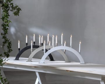 Candelabro de Adviento Vind arco - Blanco - Star Trading