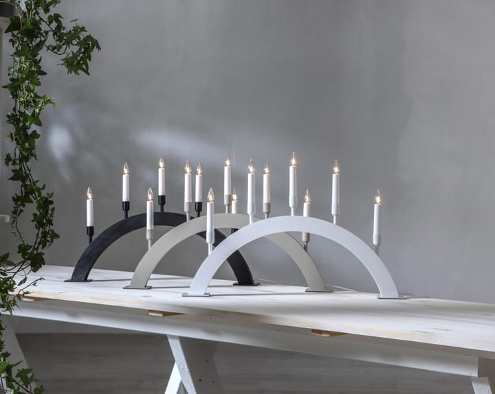 Candelabro de Adviento Vind arco, Blanco Star Trading